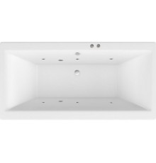 Акриловая ванна Excellent Pryzmat Slim WAEX.PRY16S.SOFT 160x75 см, с гидромассажем, с каркасом, со сливом-переливом