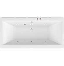 Акриловая ванна Excellent Pryzmat Slim WAEX.PRY17S.SOFT 170x75 см, с гидромассажем, с каркасом, со сливом-переливом