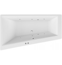 Акриловая ванна Excellent Sfera WAEX.SFL17.SOFT L 170x100 см, угловая, с гидромассажем, с каркасом, со сливом-переливом, асимметричная