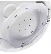 Акриловая ванна Orans 65103A0 140x140 см, угловая, с гидромассажем, с каркасом, с экраном, со сливом-переливом, со смесителем, с подголовником, четверть круга