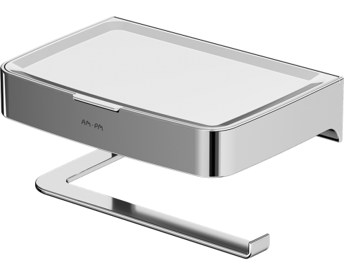 Держатель туалетной бумаги AM.PM Inspire V2.0 A50A341500 с полкой для телефона и контейнером, хром