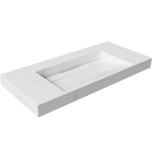 Раковина Armadi Art Flat Calacatta 100 с кронштейнами
