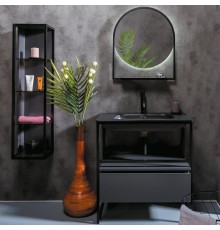 Мебель для ванной комнаты Armadi Art Loft 80 антрацит, напольная