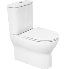 Унитаз-компакт BelBagno Energia BB8134CPR/SC безободковый, с микролифтом, бачок BB8134T