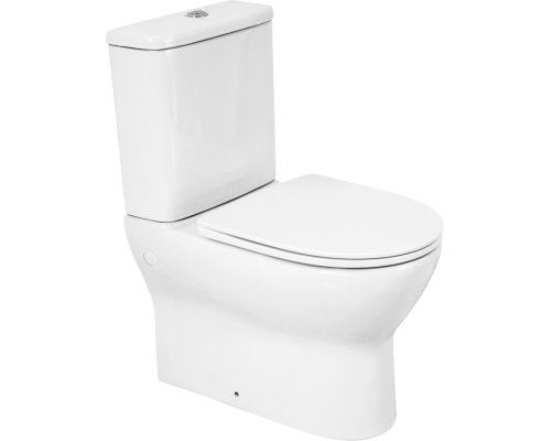 Унитаз-компакт BelBagno Energia BB8134CPR/SC безободковый, с микролифтом, бачок BB8134T