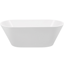 Акриловая ванна BelBagno BB61-1700-W0 170x75 см, отдельностоящая, овальная, с ножками, с донным клапаном