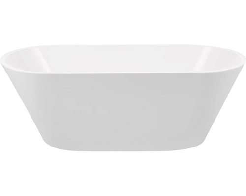 Акриловая ванна BelBagno BB61-1700-W0 170x75 см, отдельностоящая, овальная, с ножками, с донным клапаном