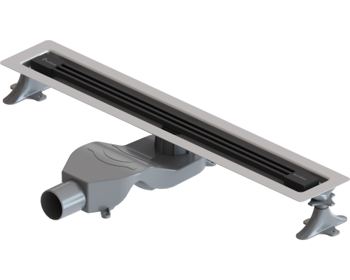 Душевой трап (лоток) Boheme B T Infinity 60 см, черный