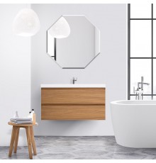 Мебель для ванной комнаты Cezares Molveno 100, noce chiaro, с раковиной Cezares CZR-1188-1000/500