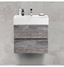 Тумба с раковиной Cezares Molveno 46 60 legno grigio, с раковиной Cezares CZR-MIL-60-LVB