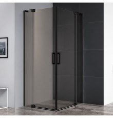 Душевой уголок Cezares Slider A 2 100/110 BR Nero профиль черный, стекло бронза