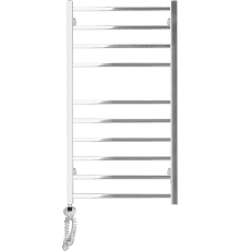 Полотенцесушитель электрический Domoterm Квадро П10 50x100 EL, хром, L