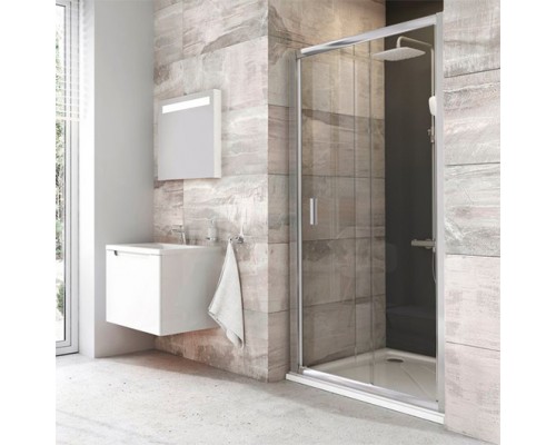 Душевая дверь в нишу Ravak Blix BLDP2-110 Transparent, профиль хром