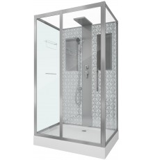 Душевая кабина Niagara Luxe Lux NG-7711WBK серебро