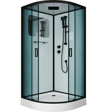 Душевая кабина Niagara Premium NG-6901-01 BLACK 90х90х210 черная, с низким поддоном