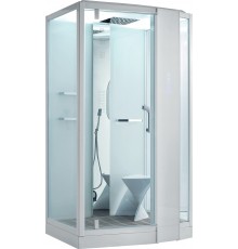 Душевая кабина Orans SR-89105RS белая, с хамамом и сиденьем