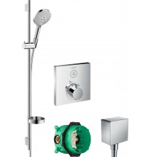 Душевой комплект Hansgrohe Термостат ShowerSelect 15762000 + 26631000 + 26455000 + 01800180