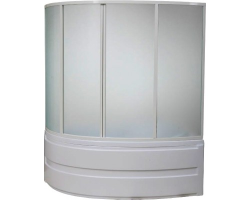 Шторка на ванну Bas Сагра 4 ств., стекло