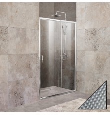 Душевая дверь в нишу BelBagno Unique BF-1-110/125-P-Cr стекло punto