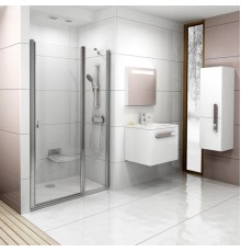 Душевая дверь в нишу Ravak Chrome CSD2-110 Transparent, профиль блестящий