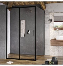 Душевой уголок Ravak Blix Slim BLSDP2 120x90, профиль черный