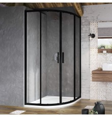 Душевой уголок Ravak Blix Slim BLSCP4-80 профиль черный