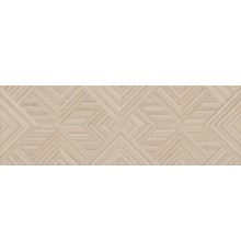 Плитка настенная Kerama Marazzi Ламбро матовая, ректифицированная 40х120, бежевая структурированная