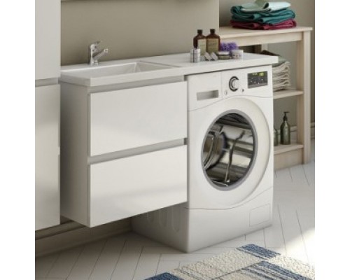 Тумба с раковиной Эстет Dallas Luxe 115 L подвесная, 2 ящика