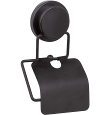 Держатель туалетной бумаги Fixsen Magic Black FX-45010 с крышкой