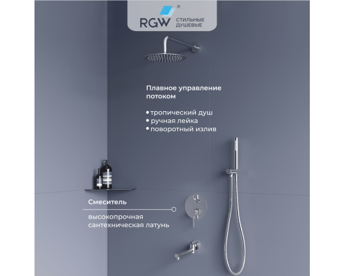 Душевая система скрытого монтажа RGW SP-55
