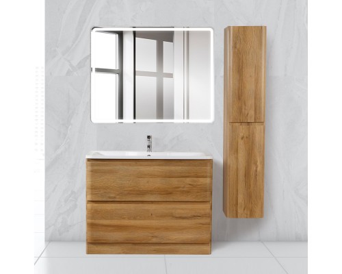Мебель для ванной комнаты BelBagno Albano 90 напольная, rovere rustico