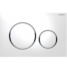 Кнопка смыва Geberit Sigma 20 115.882.KJ.1 белая, глянцевый хром