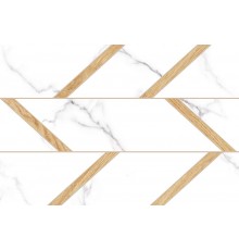 Плитка настенная Global Tile Vega GT 9VG0105TG глянцевая 40x27 белая, орнамент