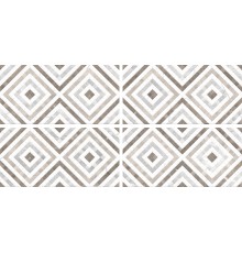 Плитка настенная Global Tile Siluet GT123VG глянцевая 50x25 белая, орнамент