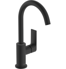 Смеситель для раковины Hansgrohe Rebris E 72576670 черный матовый