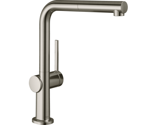 Комплект  Смеситель для кухни Hansgrohe Talis M54 72808800 сталь + Фартук для кухни Hansgrohe черный