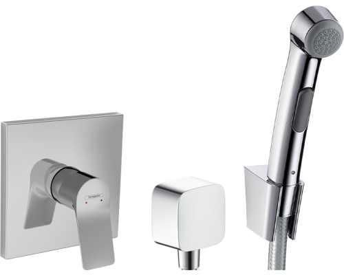 Гигиенический душ Hansgrohe 32128000 со смесителем 75615000