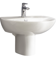 Раковина Jacob Delafon Patio E4158NG 55 см, с полупьедесталом