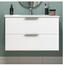 Тумба с раковиной Kerama Marazzi Piano 85 подвесная, белая глянцевая