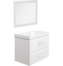 Мебель для ванной комнаты La Fenice Cubo Twin 80 белая