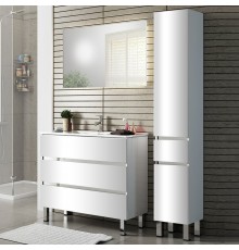 Мебель для ванной комнаты Sanvit Кубэ -3 60 белый глянец