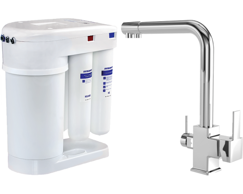 Смеситель для кухни MEGA Life MG-TK06 + Аквафор DWM-101S Морион