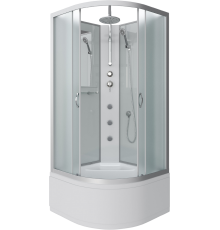 Душевая кабина Niagara Classic NG-2308-14BKTG 90x90 см, с гидромассажем и тропическим душем