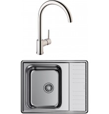 Комплект Мойка кухонная Omoikiri Sagami 63 + Смеситель VitrA Minimax S A42091EXP