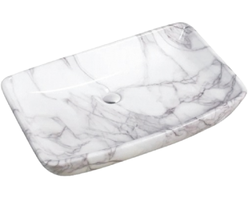 Раковина SantiLine SL-7027 светло-серый мрамор