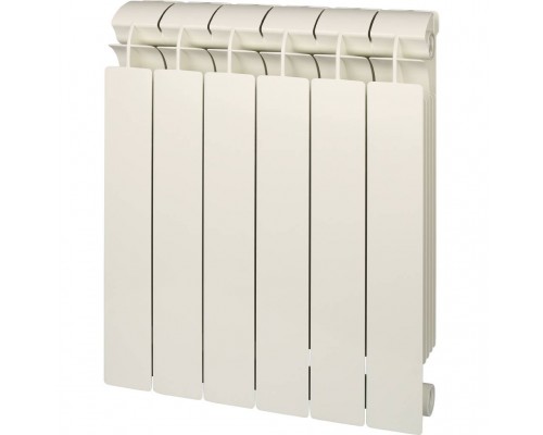 Радиатор биметаллический Global STYLE PLUS 500 6 секций боковое подключение (белый RAL 9010) STP05001006 (STP05001006)