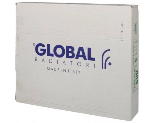 Радиатор биметаллический Global STYLE PLUS 500 6 секций боковое подключение (белый RAL 9010) STP05001006 (STP05001006)
