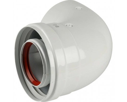 Отвод Baxi KHG (New) DN 60/100 коаксиальный 90 (для котла) KHG71410141- (KHG71410141-)