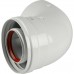 Отвод Baxi KHG (New) DN 60/100 коаксиальный 90 (для котла) KHG71410141- (KHG71410141-)