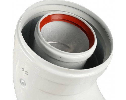 Отвод Baxi KHG (New) DN 60/100 коаксиальный 90 (для котла) KHG71410141- (KHG71410141-)